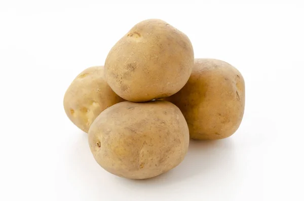 Aardappel Geïsoleerd Witte Achtergrond — Stockfoto