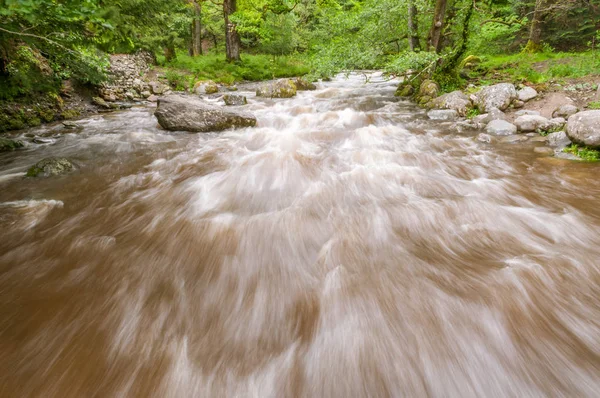 Fast Flowing River Aira Beck Ullswater English Lake District Cumbria — Fotografia de Stock