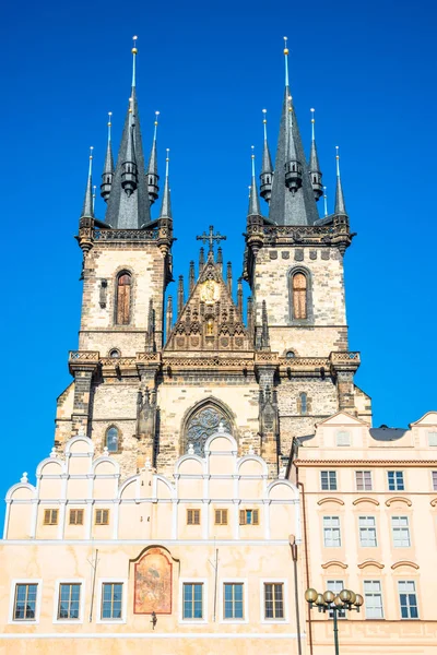 Kościół Matki Boskiej Przed Tynem Starego Miasta Pradze Republika Czeska — Zdjęcie stockowe