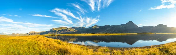 Islandese Paesaggio Colorato Selvaggio All Ora Legale Islanda — Foto Stock