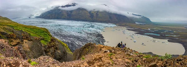 Merveilleux Grand Glacier Skaftafellsjokull Près Skaftafell Sur Sud Islande Heure — Photo