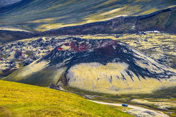 Belles Montagnes Volcaniques Colorées Landmannalaugar Islande Heure Été Panorama — Photo