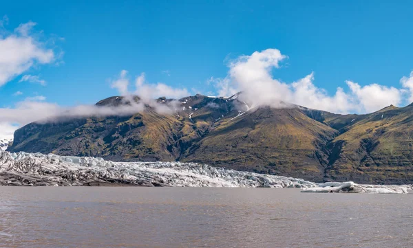 Υπέροχο Και Μεγάλο Παγετώνα Skaftafellsjokull Κοντά Σκαφτάφελλ Στην Νότια Ισλανδία — Φωτογραφία Αρχείου