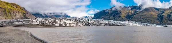 Υπέροχο Και Μεγάλο Παγετώνα Skaftafellsjokull Κοντά Σκαφτάφελλ Στην Νότια Ισλανδία — Φωτογραφία Αρχείου