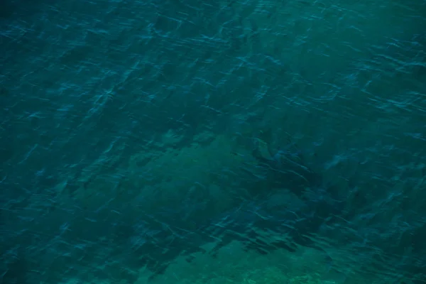 Turchese Mediterraneo Acqua Mare Come Sfondo Consistenza Giornata Sole — Foto Stock