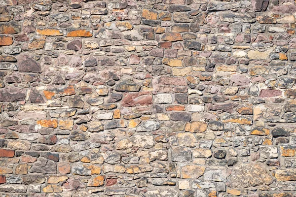 Образец Кирпича Камней Стене Старого Среднего Возраста Магдебург Германия Крупный — стоковое фото