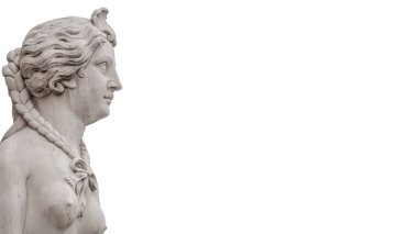 Beyaz arka plan, Almanya izole Potsdam şehir merkezinde güzel Sfenks heykeli