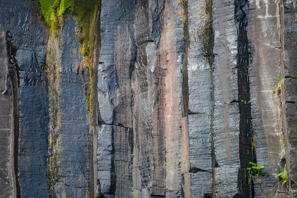 Columnas Basalto Negro Famosa Cascada Svartifoss Sur Islandia — Foto de Stock