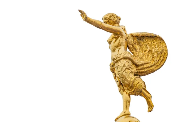 Figura Superior Antigua Diosa Griega Fortuna Fortunaportal Potsdam Aislada Fondo —  Fotos de Stock