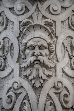 Antik eski korkunç bir rakam savaşçı olarak ağ geçidi denetleyicisi, Vienn sakallı