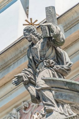 St. Ignatius Cizvit kilisesinde dekoratif cephe heykelleri