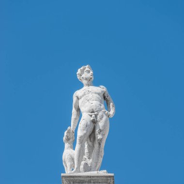 Venedik, Italya Doge 's Palace çatı dekorasyon olarak heykel