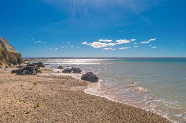 Yarımada Valdes güzel Atlantik kıyı şeridi düşük gelgit zekâ