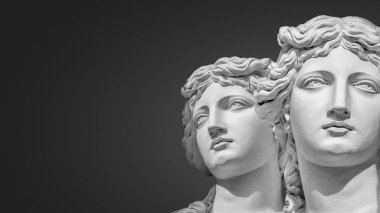 İki genç ve çıplak şehvetli Roma rönesans dönemi wo portresi