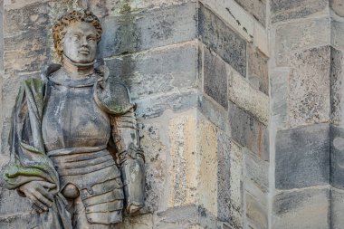Magdeburg Katedrali 'nde aziz Maurice (siyah şövalye) heykeli