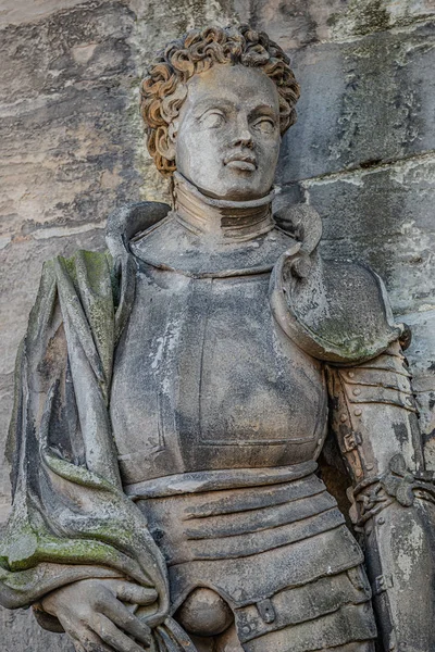 Statue des Heiligen maurice (schwarzer Ritter) im Magdeburger Dom als — Stockfoto
