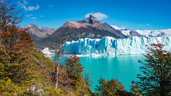 Панорамный вид на гигантский ледник Перито Морено, его язык — стоковое фото