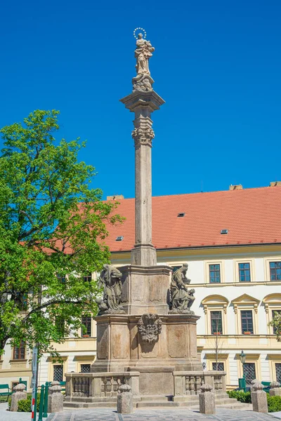 Hradcanske Meydanı Ndaki Marian Sütunu Veya Kutsal Üçleme Prag Çek — Stok fotoğraf