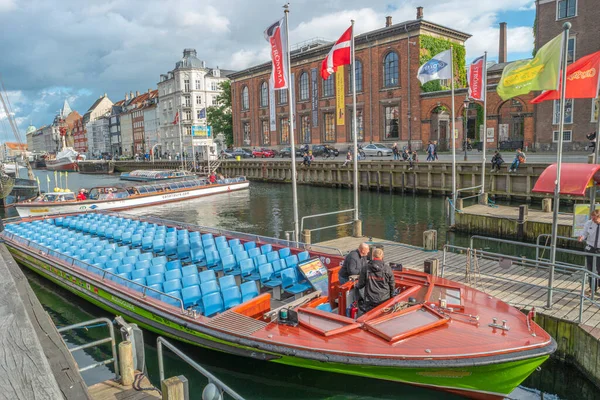 Famoso Quartiere Gastronomico Intrattenimento Nyhavn Canal Nel Centro Storico Copenaghen — Foto Stock