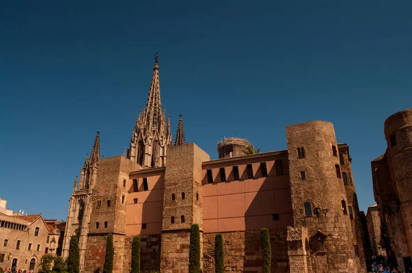 Katedrála Kříže Eulálie Barceloně Španělsko — Stock fotografie