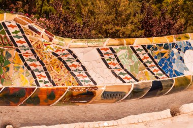  Barcelona 'daki Guell Park, Gaudi' nin Mimarisi, 2012 Yazı