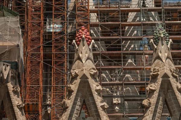 西班牙巴塞罗那的Sagrada Familiar雕塑 — 图库照片