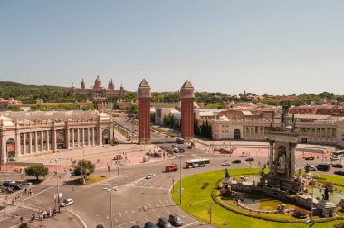 Placa d 'Espanya' daki anıt, Barcelona, İspanya