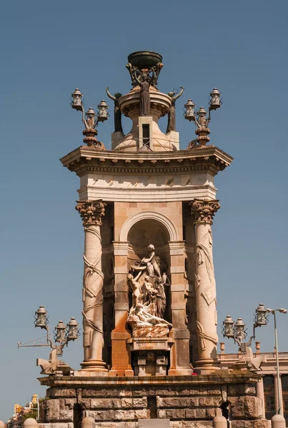 スペインバルセロナのプラサ エスパーニャ記念碑 — ストック写真