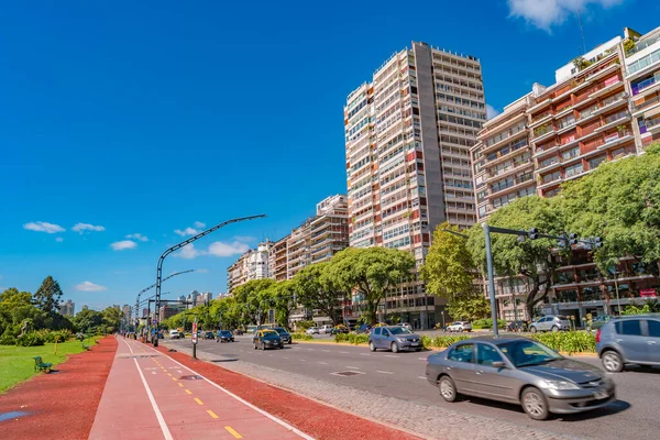 Stadsgezicht Van Moderne Oude Buenos Aires Met Bedrijf Wonen Wijk — Stockfoto