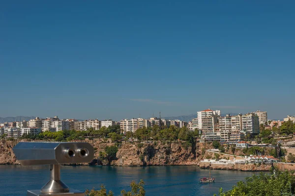 Veduta Delle Coste Mediterranee Montagne Spiaggia Resort Hotel Nel Centro — Foto Stock