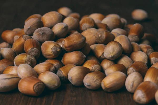 Hromada Oříšků Celé Ořechy Lískové Oříšky Corylus Avellana Makro Fotografie — Stock fotografie