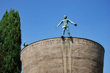 Anıt mezarda partizanlar Certosa anıtsal mezarlığı - Bologna, Emilia Romagna, İtalya, 13 Eylül 2016'için