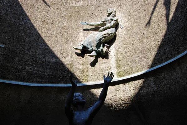 Denkmal Beinhaus Für Partisanen Auf Certosa Monumentalen Friedhof Bologna Emilia — Stockfoto