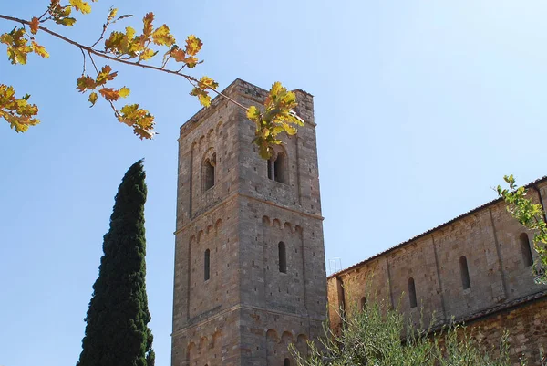 Abtei Von Sant Antimo Montalcino Siena Toskana Italien September 2009 — Stockfoto