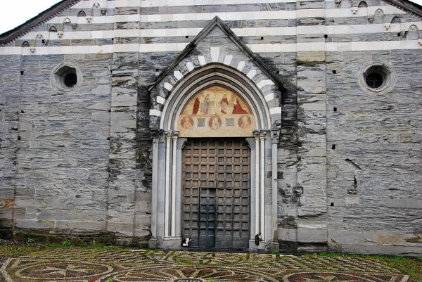 Basilica Fieschi Village San Salvatore Cogorno Genova Liguria Italy June — Stock Photo, Image