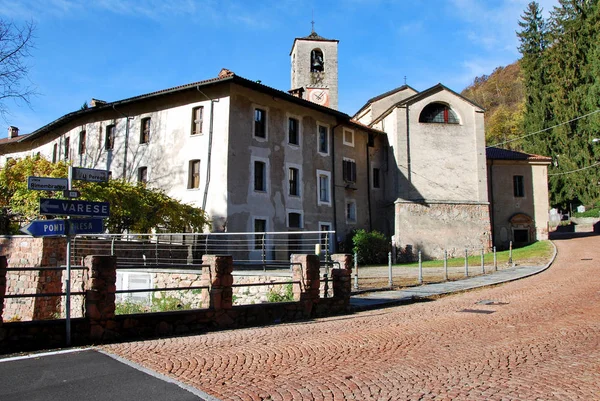 Badia Abbazia San Gemolo Ganna Varese Lombardia Novembre 2017 — Foto Stock