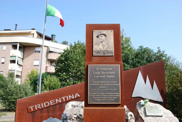 Emlékmű Általános Luigi Reverberi Cavriago Reggio Emilia Emilia Romagna Olaszország — Stock Fotó