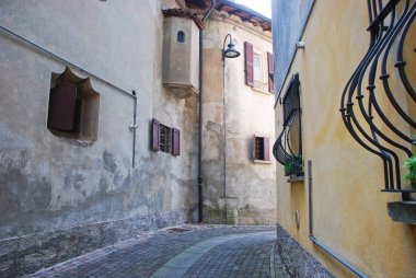 Garbagnatif Manastır, Lecco, Lombardy, İtalya 'da Sokak.
