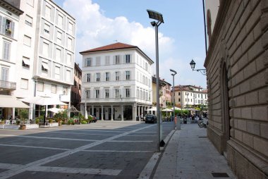 Lecco, Lombardiya / İtalya - 13 Temmuz 2018: Lecco şehri.