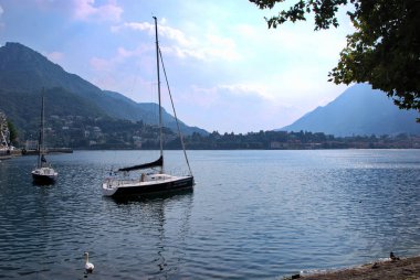 Lakeside Lecco, Lombardiya, İtalya, 13 Temmuz 2018.