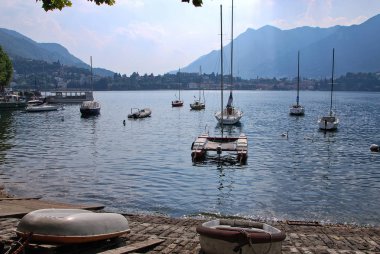 Lakeside Lecco, Lombardiya, İtalya, 13 Temmuz 2018.