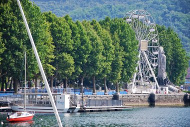 Lakeside Lecco, Lombardiya, İtalya, 13 Temmuz 2018.
