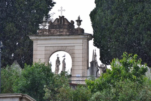 Portão Cemitério Monumental Lavagna Gênova Ligúria Itália Junho 2018 — Fotografia de Stock