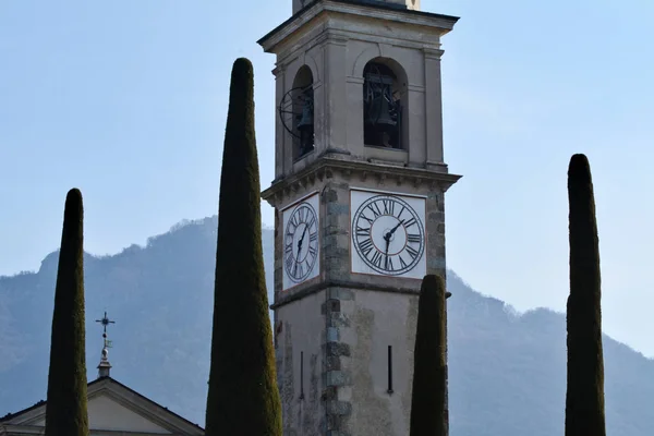 Igreja Sant Abbondio Crucis Gentilino Collina Oro Cantão Ticino Suíça — Fotografia de Stock