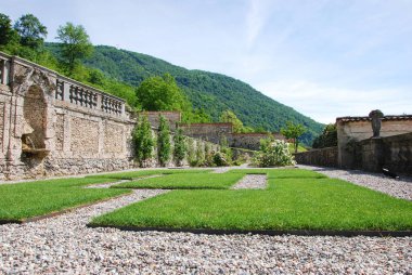 Villa Bahçe Della Porta Bozzolo - Casalzuigno, Varese, Lombardiya, İtalya, 24 Mayıs 2017.