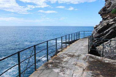 Zoagli, Genova, Liguria, İtalya, 14 Haziran 2018, tahta.