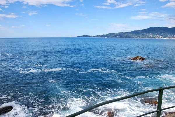 Promenady Mieście Zoagli Genova Liguria Włochy Czerwca 2018 — Zdjęcie stockowe