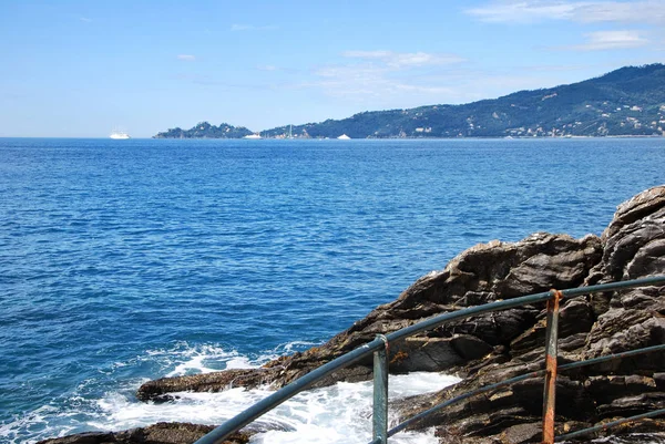 Zoagli, Genova, Liguria, İtalya, 14 Haziran 2018, tahta.