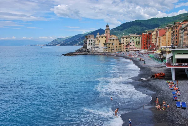 View Town Camogli Genova Liguria Italy June 2018 — Stock Photo, Image
