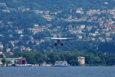 Como adlı, Lombardiya, İtalya, 9 Temmuz 2011 deniz uçağı.